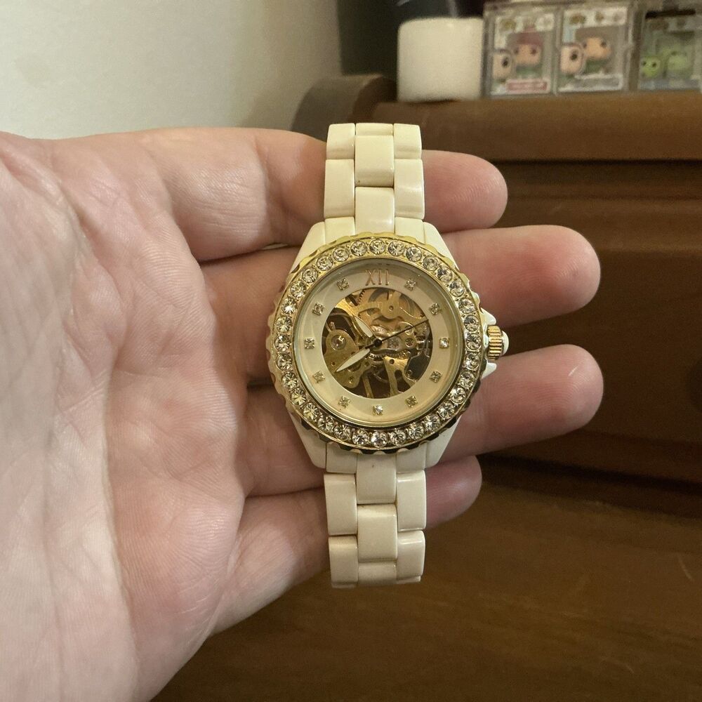 Wristwatch - Unisex- ADRIENNE - White Ceramic - Used - Runs